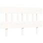 vidaXL Giroletto con Testiera Bianco Double in Legno Massello vidaXL Giroletto con Testiera Bianco Double in Legno Massello