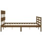 vidaXL Giroletto con Testiera Miele 120x200 cm in Legno Massello vidaXL Giroletto con Testiera Miele 120x200 cm in Legno Massello