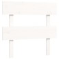 vidaXL Giroletto con Testiera Bianco 90x200 cm in Legno Massello vidaXL Giroletto con Testiera Bianco 90x200 cm in Legno Massello