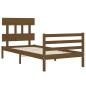 vidaXL Giroletto con Testiera Miele 90x200 cm in Legno Massello vidaXL Giroletto con Testiera Miele 90x200 cm in Legno Massello
