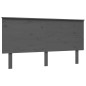 vidaXL Giroletto con Testiera Grigio 5FT King Size in Legno Massello vidaXL Giroletto con Testiera Grigio 5FT King Size in Legno Massello