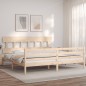 vidaXL Giroletto con Testiera 200x200 cm in Legno Massello vidaXL Giroletto con Testiera 200x200 cm in Legno Massello