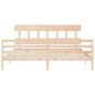 vidaXL Giroletto con Testiera 200x200 cm in Legno Massello vidaXL Giroletto con Testiera 200x200 cm in Legno Massello