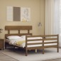 vidaXL Giroletto con Testiera Miele 140x200 cm in Legno Massello vidaXL Giroletto con Testiera Miele 140x200 cm in Legno Massello