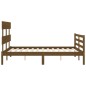 vidaXL Giroletto con Testiera Miele 4FT Small Double in Legno Massello vidaXL Giroletto con Testiera Miele 4FT Small Double in Legno Massello