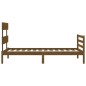 vidaXL Giroletto con Testiera Miele 100x200 cm in Legno Massello vidaXL Giroletto con Testiera Miele 100x200 cm in Legno Massello