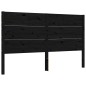vidaXL Giroletto con Testiera Nero 160x200 cm Legno Massello vidaXL Giroletto con Testiera Nero 160x200 cm Legno Massello