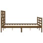 vidaXL Giroletto con Testiera Miele 4FT Small Double in Legno Massello vidaXL Giroletto con Testiera Miele 4FT Small Double in Legno Massello