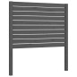 vidaXL Giroletto con Testiera Grigio 100x200 cm in Legno Massello vidaXL Giroletto con Testiera Grigio 100x200 cm in Legno Massello
