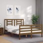 vidaXL Giroletto con Testiera Miele 140x200 cm in Legno Massello vidaXL Giroletto con Testiera Miele 140x200 cm in Legno Massello