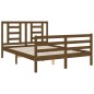 vidaXL Giroletto con Testiera Miele 140x200 cm in Legno Massello vidaXL Giroletto con Testiera Miele 140x200 cm in Legno Massello