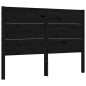 vidaXL Giroletto con Testiera Nero 4FT Small Double in Legno Massello vidaXL Giroletto con Testiera Nero 4FT Small Double in Legno Massello