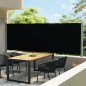 Tenda Laterale Retrattile per Patio 600x160 cm Nera Tenda Laterale Retrattile per Patio 600x160 cm Nera