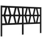 vidaXL Giroletto con Testiera Nero 160x200 cm Legno Massello vidaXL Giroletto con Testiera Nero 160x200 cm Legno Massello