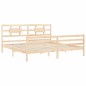 vidaXL Giroletto con Testiera 200x200 cm in Legno Massello vidaXL Giroletto con Testiera 200x200 cm in Legno Massello