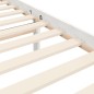 vidaXL Giroletto con Testiera Bianco 160x200 cm Legno Massello vidaXL Giroletto con Testiera Bianco 160x200 cm Legno Massello