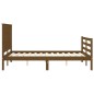 vidaXL Giroletto con Testiera Miele 4FT Small Double in Legno Massello vidaXL Giroletto con Testiera Miele 4FT Small Double in Legno Massello