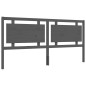 vidaXL Giroletto con Testiera Grigio 200x200 cm in Legno Massello vidaXL Giroletto con Testiera Grigio 200x200 cm in Legno Massello