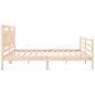 vidaXL Giroletto con Testiera 200x200 cm in Legno Massello vidaXL Giroletto con Testiera 200x200 cm in Legno Massello