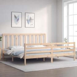 vidaXL Giroletto senza Materasso 200x200 cm in Legno Massello di Pino