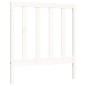 vidaXL Giroletto con Testiera Bianco 90x200 cm in Legno Massello