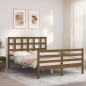 vidaXL Giroletto con Testiera Miele 140x200 cm in Legno Massello vidaXL Giroletto con Testiera Miele 140x200 cm in Legno Massello