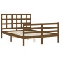 vidaXL Giroletto con Testiera Miele 140x200 cm in Legno Massello vidaXL Giroletto con Testiera Miele 140x200 cm in Legno Massello