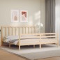 vidaXL Giroletto con Testiera 200x200 cm in Legno Massello vidaXL Giroletto con Testiera 200x200 cm in Legno Massello