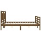 vidaXL Giroletto con Testiera Miele 5FT King Size in Legno Massello vidaXL Giroletto con Testiera Miele 5FT King Size in Legno Massello