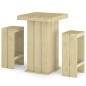 vidaXL Set Bistrò da Giardino 3 pz in Legno di Pino Impregnato vidaXL Set Bistrò da Giardino 3 pz in Legno di Pino Impregnato