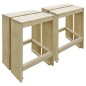 vidaXL Set Bistrò da Giardino 3 pz in Legno di Pino Impregnato vidaXL Set Bistrò da Giardino 3 pz in Legno di Pino Impregnato