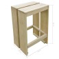 vidaXL Set Bistrò da Giardino 3 pz in Legno di Pino Impregnato vidaXL Set Bistrò da Giardino 3 pz in Legno di Pino Impregnato