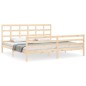vidaXL Giroletto con Testiera Super King Size in Legno Massello vidaXL Giroletto con Testiera Super King Size in Legno Massello
