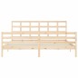vidaXL Giroletto con Testiera Super King Size in Legno Massello vidaXL Giroletto con Testiera Super King Size in Legno Massello