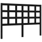 vidaXL Giroletto con Testiera Nero 140x200 cm in Legno Massello vidaXL Giroletto con Testiera Nero 140x200 cm in Legno Massello