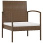 vidaXL Set Divani da Giardino 16 pz con Cuscini in Polyrattan Marrone vidaXL Set Divani da Giardino 16 pz con Cuscini in Polyrattan Marrone