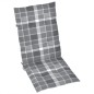 vidaXL Sedie Giardino Reclinabili 8pz Cuscini Massello Acacia Grigio vidaXL Sedie Giardino Reclinabili 8pz Cuscini Massello Acacia Grigio
