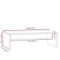 Supporto per Monitor 50x27x15 cm in Legno Massello di Pino Supporto per Monitor 50x27x15 cm in Legno Massello di Pino