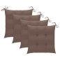 vidaXL Sedie da Pranzo da Esterni con Cuscini 4 pz Massello di Acacia vidaXL Sedie da Pranzo da Esterni con Cuscini 4 pz Massello di Acacia
