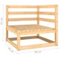 vidaXL Set Salotto Giardino 10pz Cuscini Antracite Legno Massello Pino vidaXL Set Salotto Giardino 10pz Cuscini Antracite Legno Massello Pino