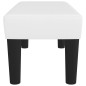 Panca Bianca 70x30x30 cm in Similpelle Panca Bianca 70x30x30 cm in Similpelle