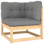 vidaXL Set Divani da Giardino 10 pz con Cuscini Legno Massello di Pino vidaXL Set Divani da Giardino 10 pz con Cuscini Legno Massello di Pino