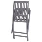 vidaXL Sedie da Giardino Pieghevoli 8 pz con Cuscini Massello Acacia vidaXL Sedie da Giardino Pieghevoli 8 pz con Cuscini Massello Acacia