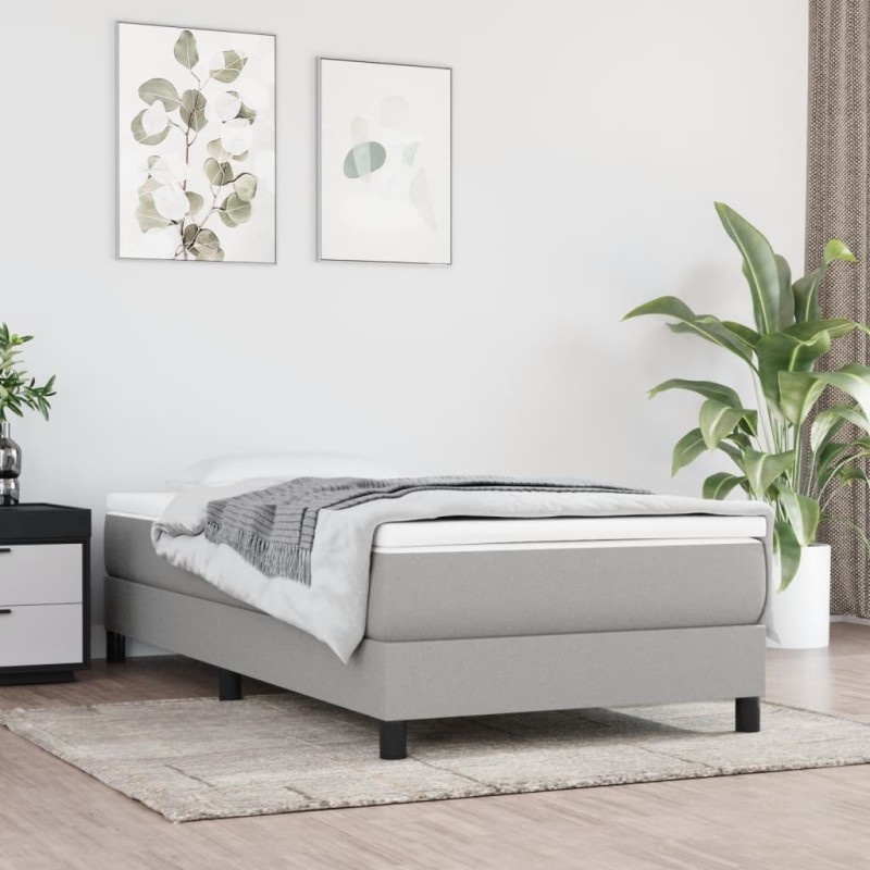 Materasso a Molle Insacchettate Grigio Chiaro 90x200x20 cm Materasso a Molle Insacchettate Grigio Chiaro 90x200x20 cm
