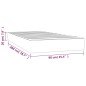 Materasso a Molle Insacchettate Grigio Chiaro 90x200x20 cm Materasso a Molle Insacchettate Grigio Chiaro 90x200x20 cm