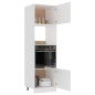 Armadio per Microonde Bianco 60x57x207 cm in Legno Multistrato Armadio per Microonde Bianco 60x57x207 cm in Legno Multistrato