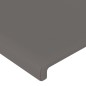 Testiera ad Orecchio Grigio 103x16x118/128cm in Similpelle Testiera ad Orecchio Grigio 103x16x118/128cm in Similpelle