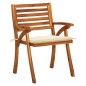 vidaXL Sedie da Giardino con Cuscini 8 pz in Legno Massello di Acacia vidaXL Sedie da Giardino con Cuscini 8 pz in Legno Massello di Acacia