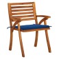 vidaXL Sedie da Giardino con Cuscini 8 pz in Legno Massello di Acacia vidaXL Sedie da Giardino con Cuscini 8 pz in Legno Massello di Acacia