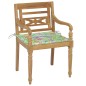 vidaXL Sedie Batavia con Cuscini 6 pz in Legno Massello di Teak vidaXL Sedie Batavia con Cuscini 6 pz in Legno Massello di Teak